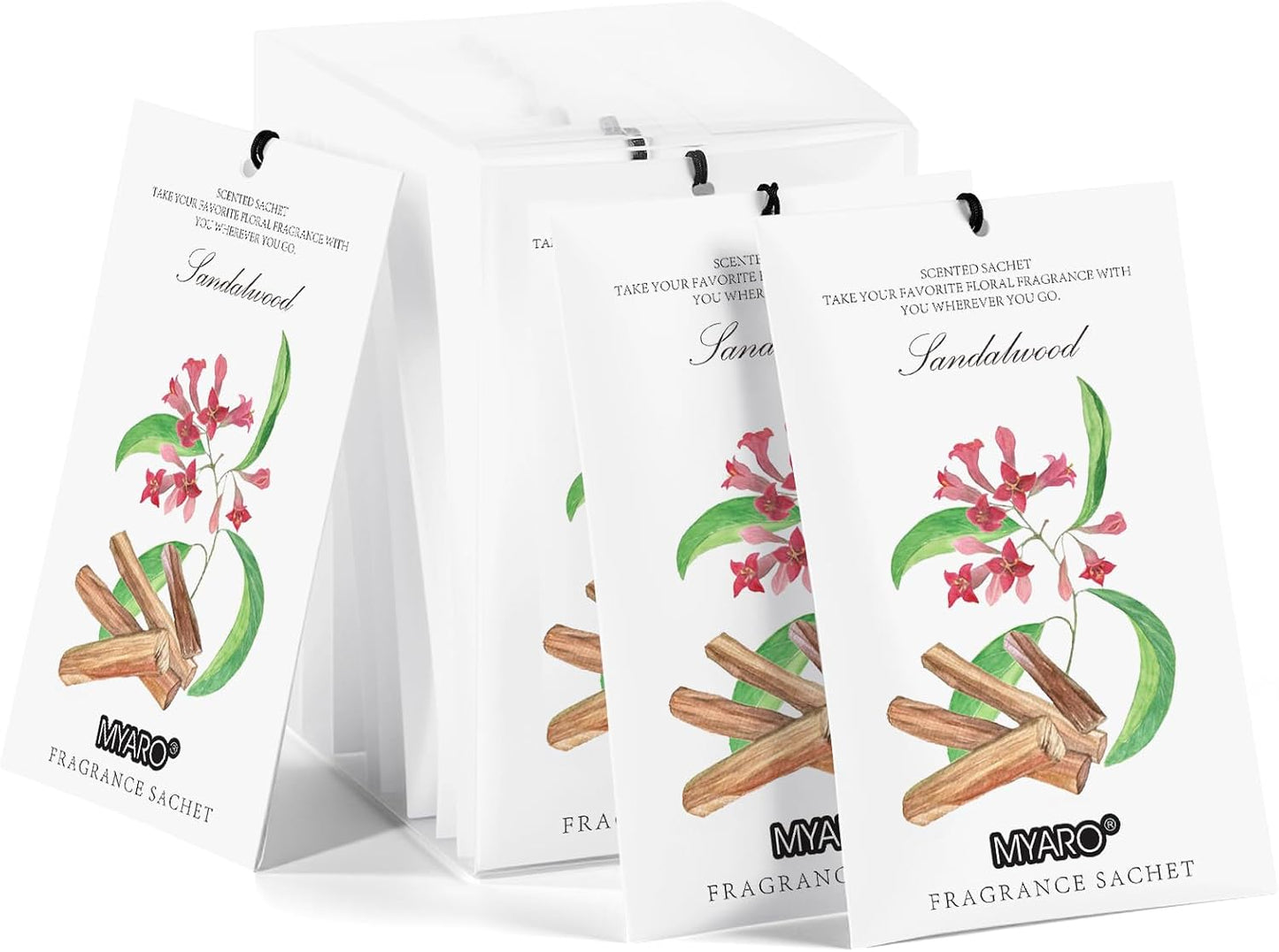 12 Packs Lemon Scented Sachets for Drawer Closet Bathroom Odor Eliminator - Fresh Home Fragrance Car Air Frehener