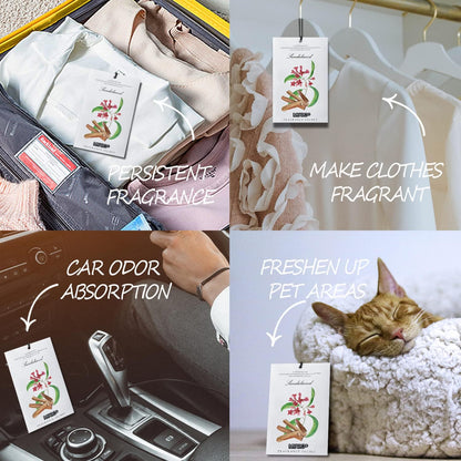 12 Packs Lemon Scented Sachets for Drawer Closet Bathroom Odor Eliminator - Fresh Home Fragrance Car Air Frehener