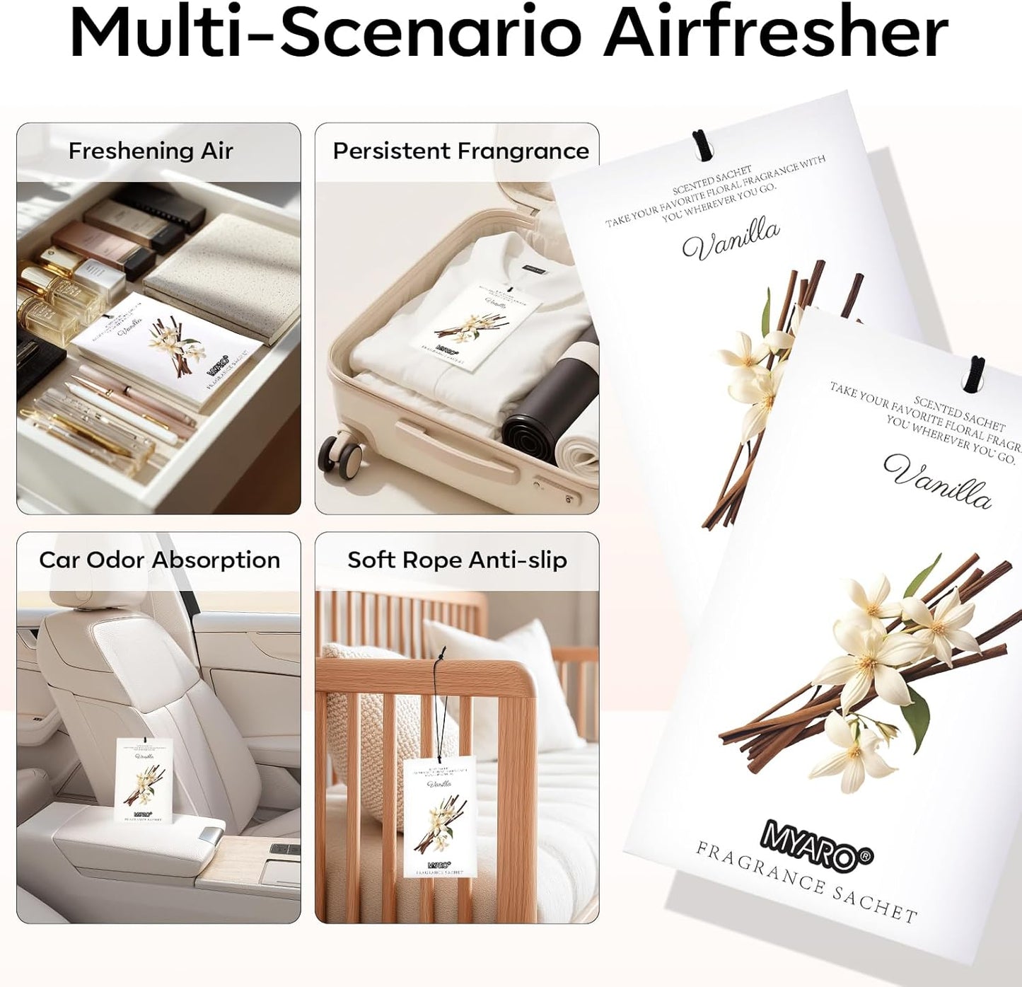 12 Packs Lemon Scented Sachets for Drawer Closet Bathroom Odor Eliminator - Fresh Home Fragrance Car Air Frehener