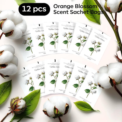 12 Packs Lemon Scented Sachets for Drawer Closet Bathroom Odor Eliminator - Fresh Home Fragrance Car Air Frehener