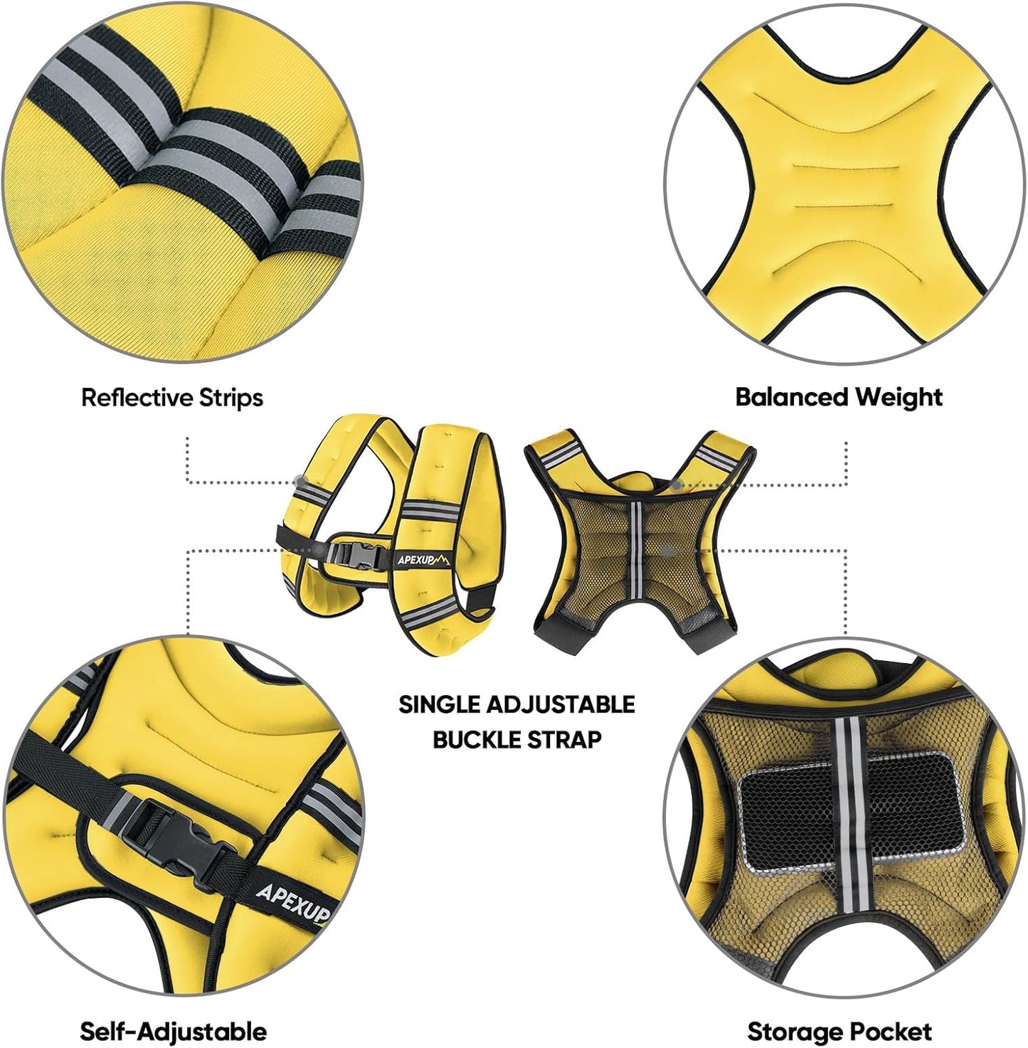 Weighted Vest Men Women, Weight Vest for Women Workout Equipment for Strength Training Running