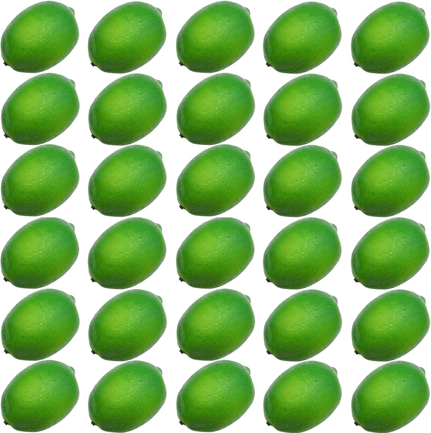30PCS Faux Yellow Lemons Artificial Fruits Fake Lemons Lifelike Simulation for Lemonade Party Kitchen Table Summer Decorations (Green)