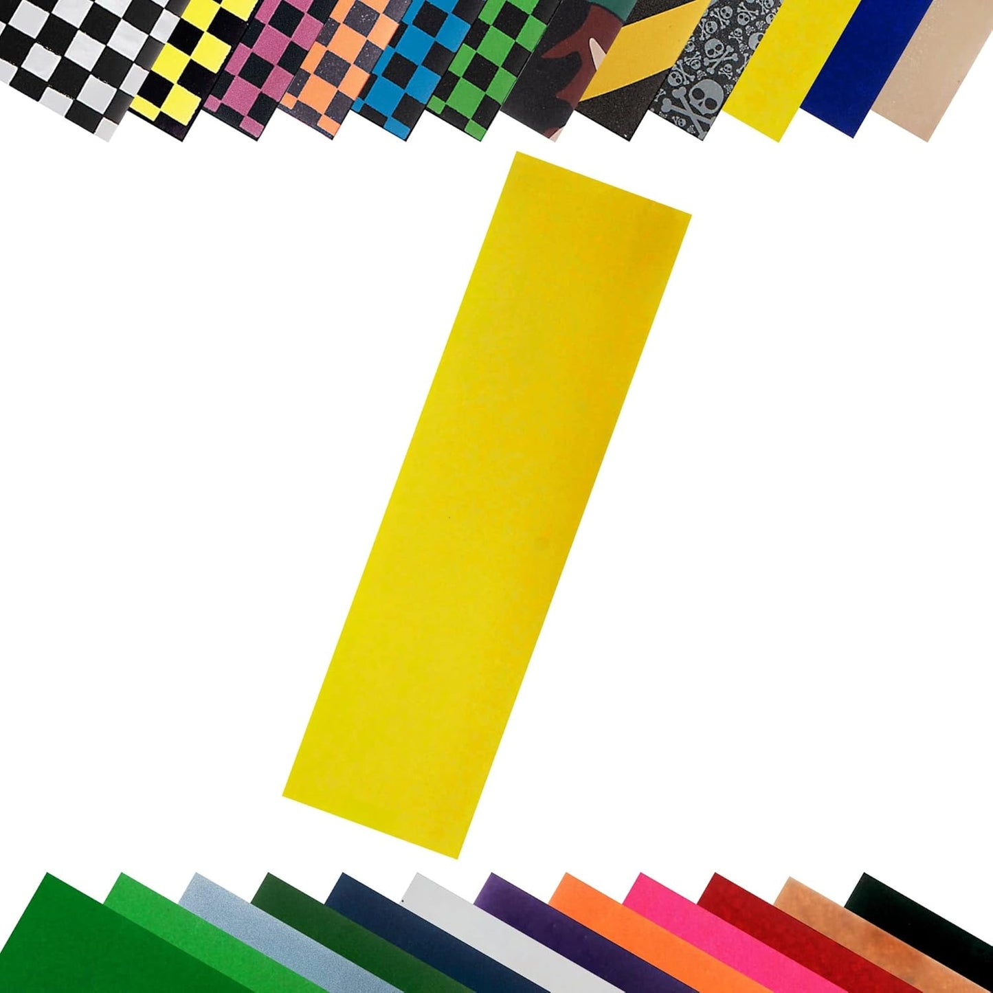 9 x 33 Inch Skateboard Grip Tape Sheet Yellow