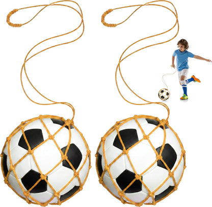 Soccer Kick Trainer, Soccer Ball Net Kicker, Training Equipment | Soccer Kick Back Trainer, Return Trainer Net, Hand-Free Soccer Training Aid, Compatible with Size 3,4,5,Practice Equipment