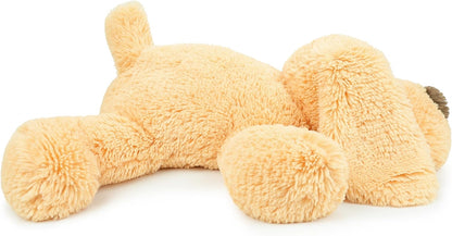 Lying Dog Stuffed Animal Plush Toy, 20 Inch | Yellow, Soft Floppy Puppy Plush, Shaggy Fur, Cute Lightweight, For Kids Toddlers Boys Girls