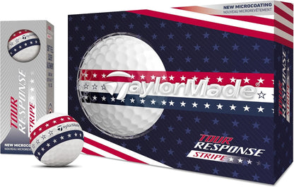 Tour Response Golf Balls, Enhanced 360° ClearPath Alignment, Speed Wrapped Core for Distance and Feel, Pack of 12