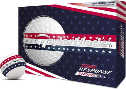 Tour Response Golf Balls, Enhanced 360° ClearPath Alignment, Speed Wrapped Core for Distance and Feel, Pack of 12