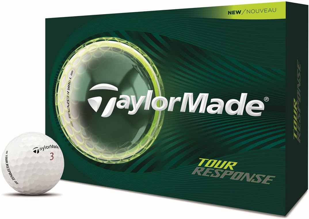 Tour Response Golf Balls, Enhanced 360° ClearPath Alignment, Speed Wrapped Core for Distance and Feel, Pack of 12