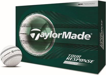 Tour Response Golf Balls, Enhanced 360° ClearPath Alignment, Speed Wrapped Core for Distance and Feel, Pack of 12