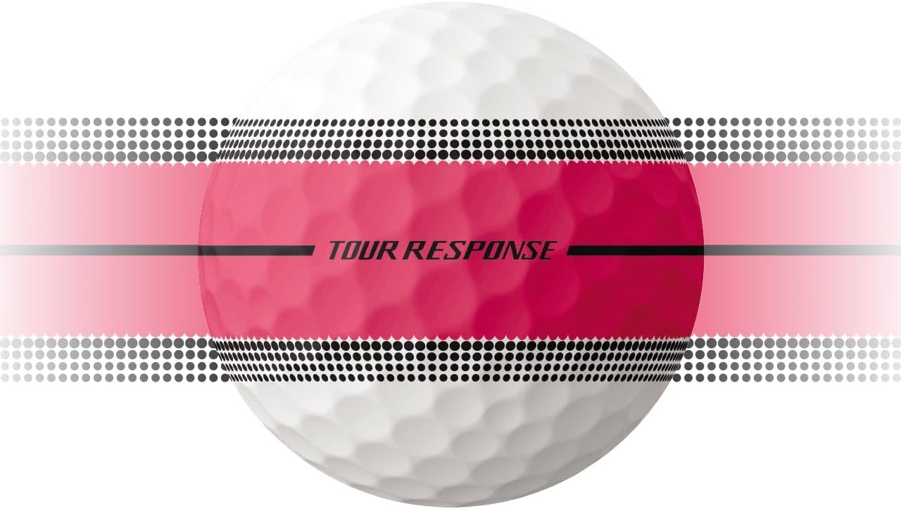 Tour Response Golf Balls, Enhanced 360° ClearPath Alignment, Speed Wrapped Core for Distance and Feel, Pack of 12