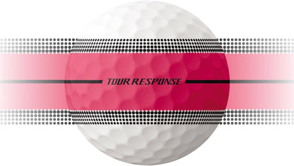Tour Response Golf Balls, Enhanced 360° ClearPath Alignment, Speed Wrapped Core for Distance and Feel, Pack of 12