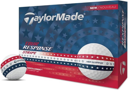 Tour Response Golf Balls, Enhanced 360° ClearPath Alignment, Speed Wrapped Core for Distance and Feel, Pack of 12