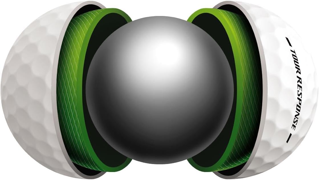 Tour Response Golf Balls, Enhanced 360° ClearPath Alignment, Speed Wrapped Core for Distance and Feel, Pack of 12