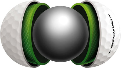 Tour Response Golf Balls, Enhanced 360° ClearPath Alignment, Speed Wrapped Core for Distance and Feel, Pack of 12