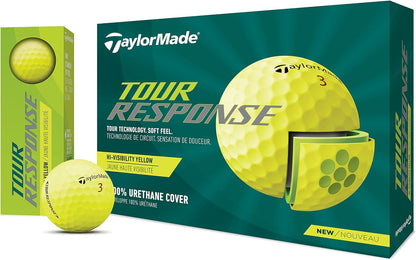Tour Response Golf Balls, Enhanced 360° ClearPath Alignment, Speed Wrapped Core for Distance and Feel, Pack of 12