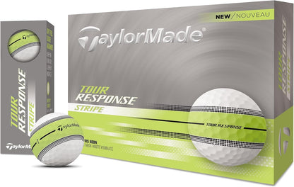 Tour Response Golf Balls, Enhanced 360° ClearPath Alignment, Speed Wrapped Core for Distance and Feel, Pack of 12