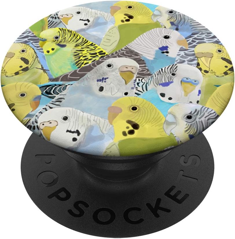 Budgie Parakeets PopSockets PopGrip: Swappable Grip for Phones & Tablets