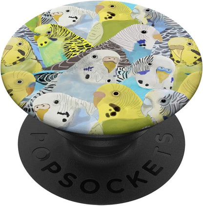Budgie Parakeets PopSockets PopGrip: Swappable Grip for Phones & Tablets