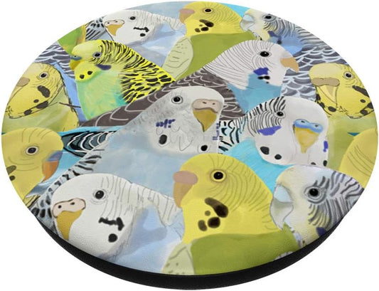 Budgie Parakeets PopSockets PopGrip: Swappable Grip for Phones & Tablets