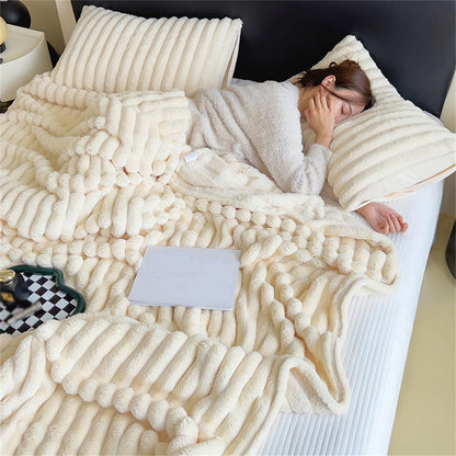 Fluffy Fuzzy Faux Fur Throw Blanket, Plush Fleece Throw Blanket for Couch, Flannel Milk Velvet Cover Blankets (39x59in/100x150cm,Yellow)