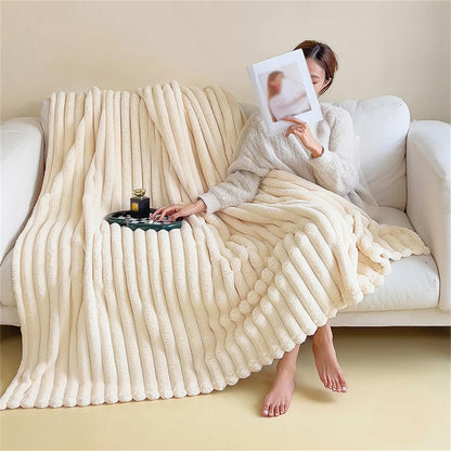 Fluffy Fuzzy Faux Fur Throw Blanket, Plush Fleece Throw Blanket for Couch, Flannel Milk Velvet Cover Blankets (39x59in/100x150cm,Yellow)