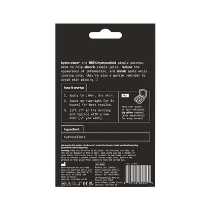 Starface Hydro-Star® Yellow Hydrocolloid Pimple Patch Refill, 36 ct | Dermatologist Tested • Covers and Protects Visible Spots • Absorbs Pimple Gunk