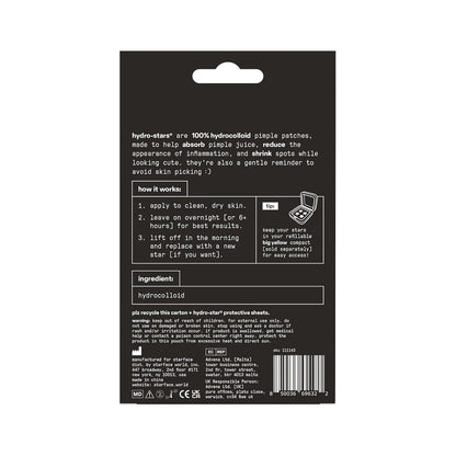 Starface Hydro-Star® Yellow Hydrocolloid Pimple Patch Refill, 36 ct | Dermatologist Tested • Covers and Protects Visible Spots • Absorbs Pimple Gunk