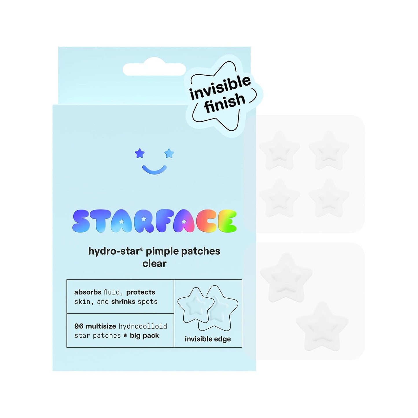 Starface Hydro-Star® Yellow Hydrocolloid Pimple Patch Refill, 36 ct | Dermatologist Tested • Covers and Protects Visible Spots • Absorbs Pimple Gunk