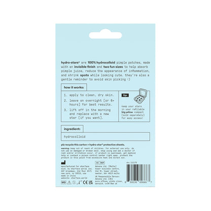Starface Hydro-Star® Yellow Hydrocolloid Pimple Patch Refill, 36 ct | Dermatologist Tested • Covers and Protects Visible Spots • Absorbs Pimple Gunk