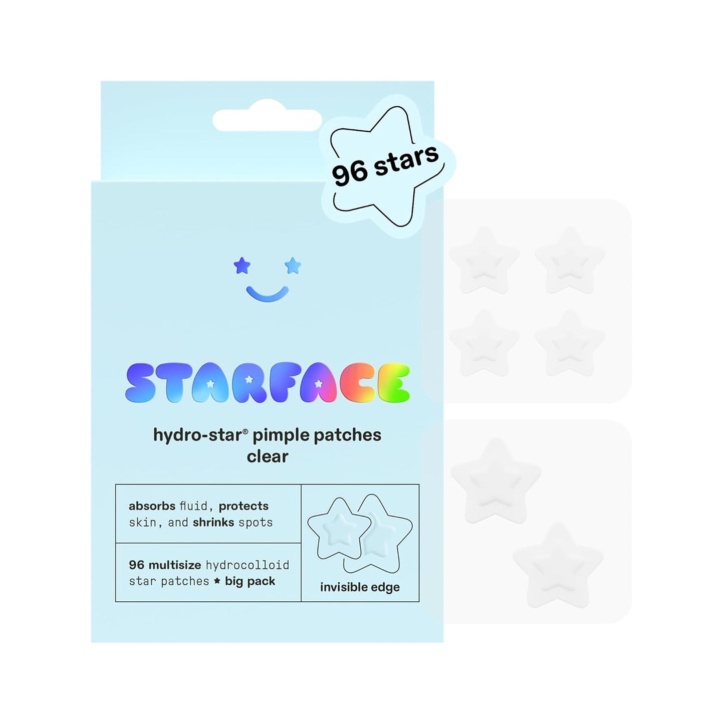 Starface Hydro-Star® Yellow Hydrocolloid Pimple Patch Refill, 36 ct | Dermatologist Tested • Covers and Protects Visible Spots • Absorbs Pimple Gunk