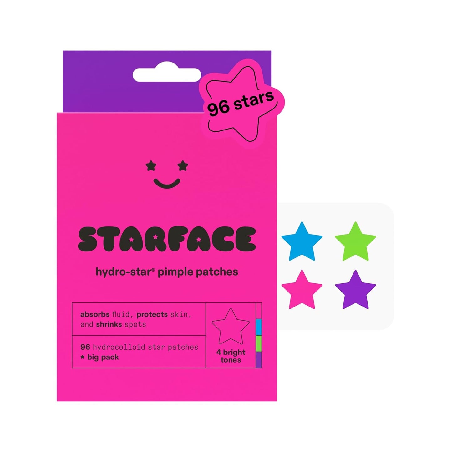 Starface Hydro-Star® Yellow Hydrocolloid Pimple Patch Refill, 36 ct | Dermatologist Tested • Covers and Protects Visible Spots • Absorbs Pimple Gunk