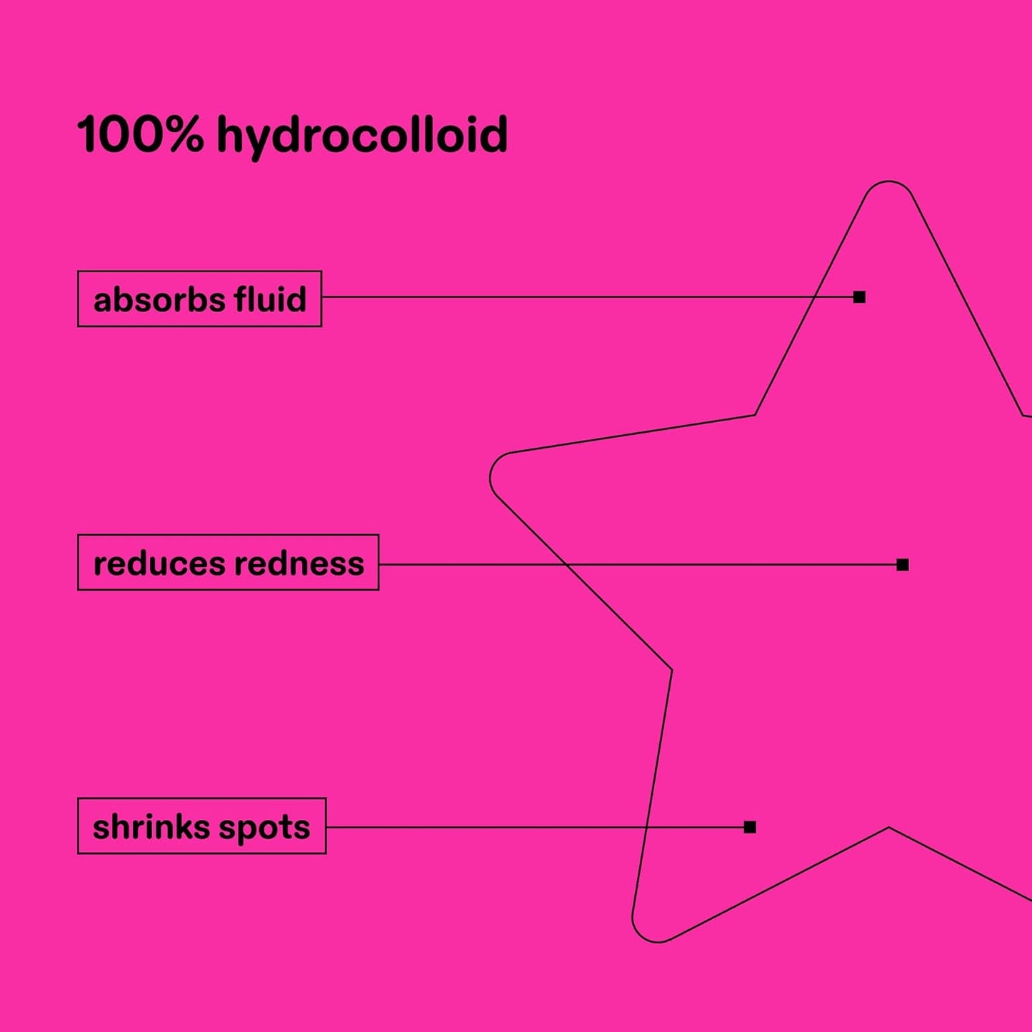 Starface Hydro-Star® Yellow Hydrocolloid Pimple Patch Refill, 36 ct | Dermatologist Tested • Covers and Protects Visible Spots • Absorbs Pimple Gunk