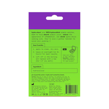 Starface Hydro-Star® Yellow Hydrocolloid Pimple Patch Refill, 36 ct | Dermatologist Tested • Covers and Protects Visible Spots • Absorbs Pimple Gunk
