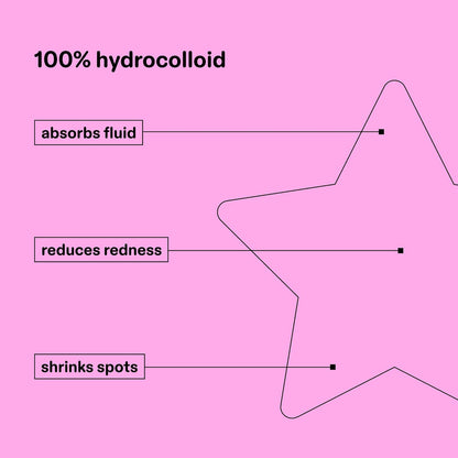 Starface Hydro-Star® Yellow Hydrocolloid Pimple Patch Refill, 36 ct | Dermatologist Tested • Covers and Protects Visible Spots • Absorbs Pimple Gunk