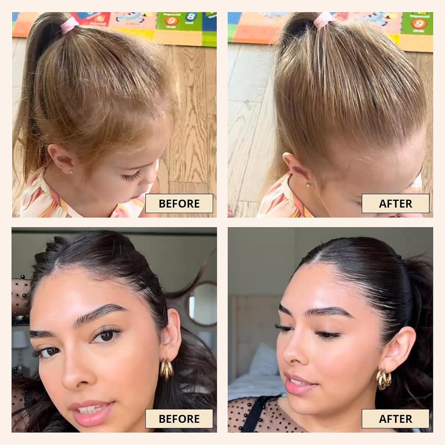 Hair Wax Stick - Flyaway Control Styling Pomade for Kids, Women | Slick Back Hair Bun Maker and Hair Accessorie for Teen Girls (1 Pack of Wax)