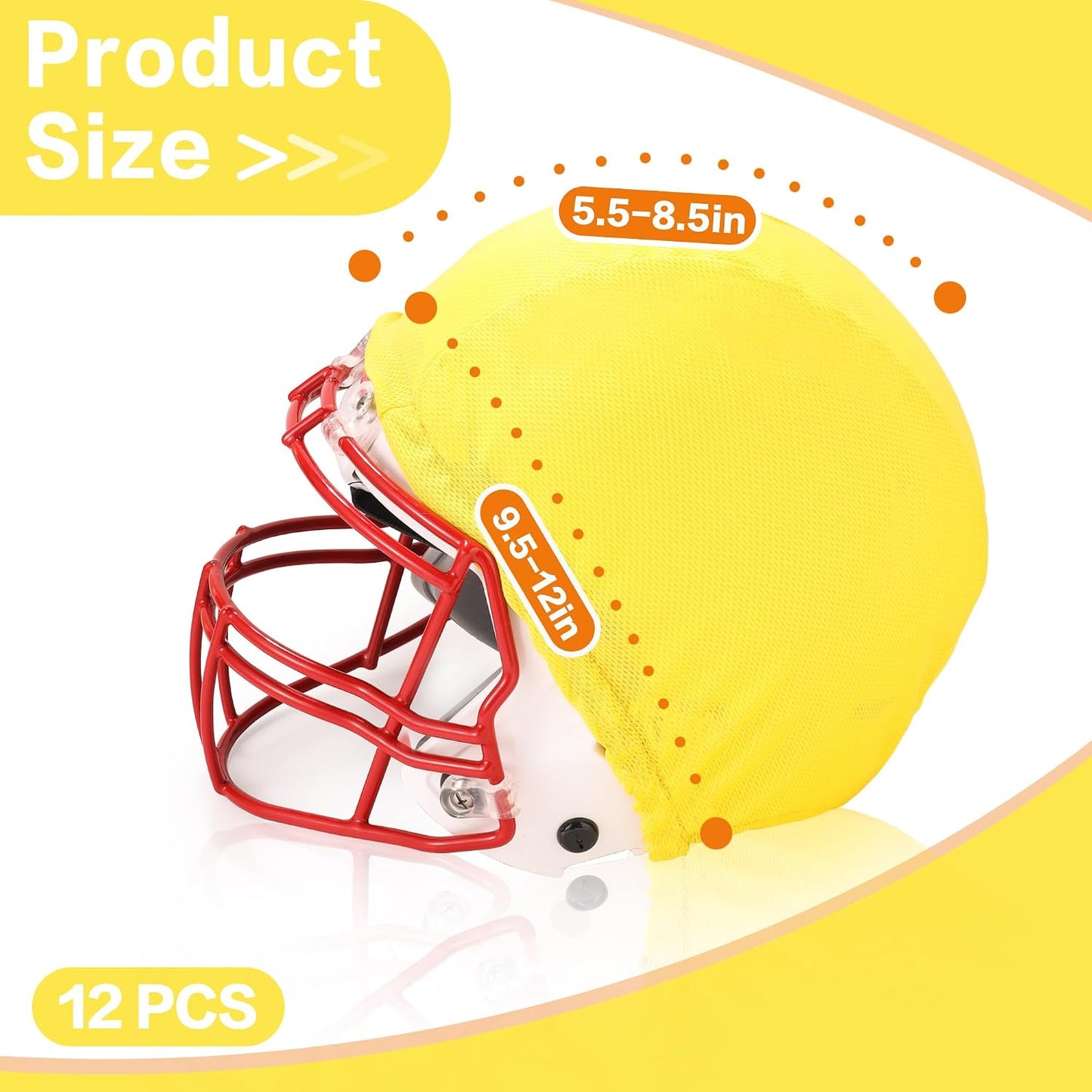 Football Helmet Covers Scrimmage Caps-Perfect for Football, Hockey, and Lacrosse Practice Sessions.The Fabric is Elastic& Bright Colors for Team Identification