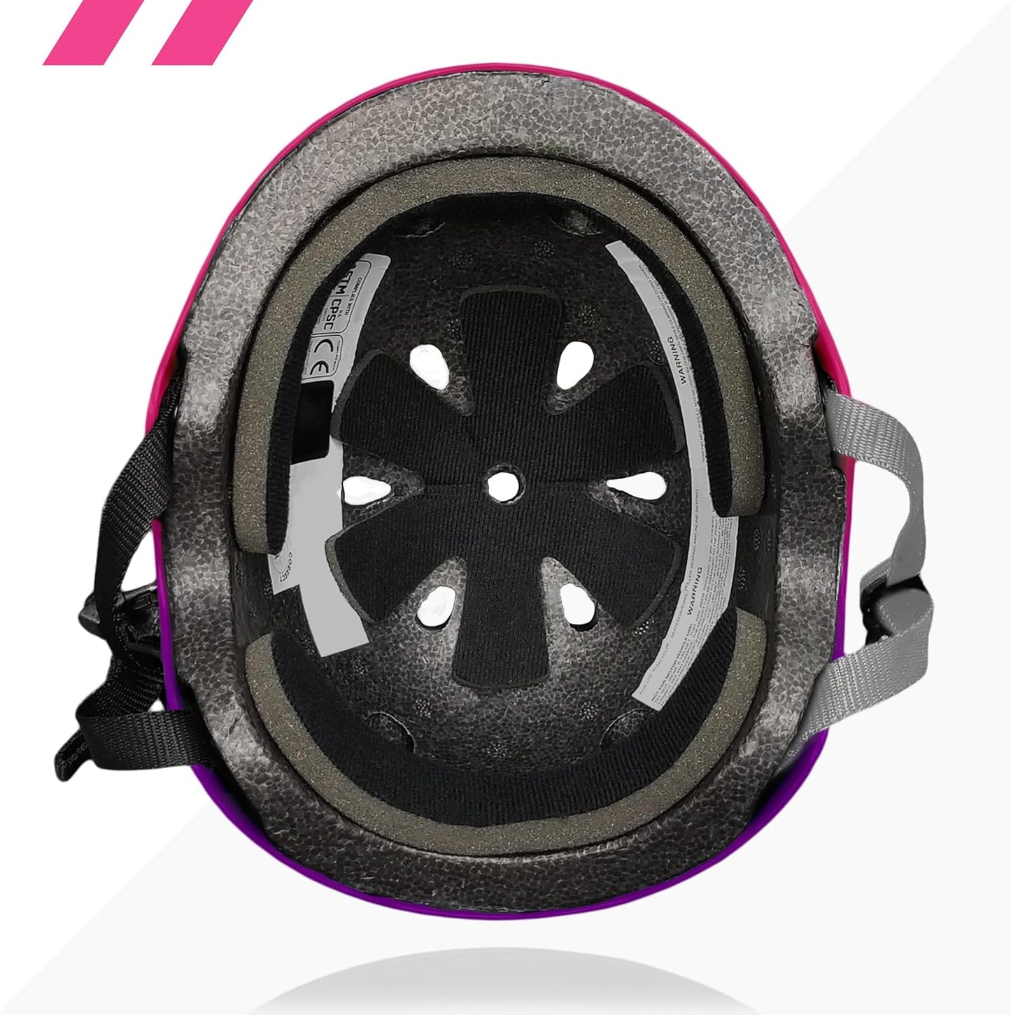 Triple Certified Multisport Helmet - Ideal for Bike, Scooter, Skateboard, Roller Skate and Inline Skate