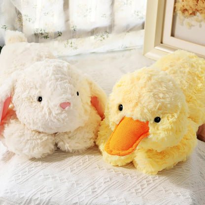 Soft Weighted Duck Stuffed Animal 20.5" 2Lbs, Sturdy and Fluffy Yellow Duck Plush Toy for Kids Cuddle, Cute Plushy Hugging Pillow Toy for Kids (20.5"x7.9"x5.9")