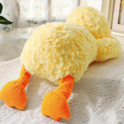 Soft Weighted Duck Stuffed Animal 20.5" 2Lbs, Sturdy and Fluffy Yellow Duck Plush Toy for Kids Cuddle, Cute Plushy Hugging Pillow Toy for Kids (20.5"x7.9"x5.9")