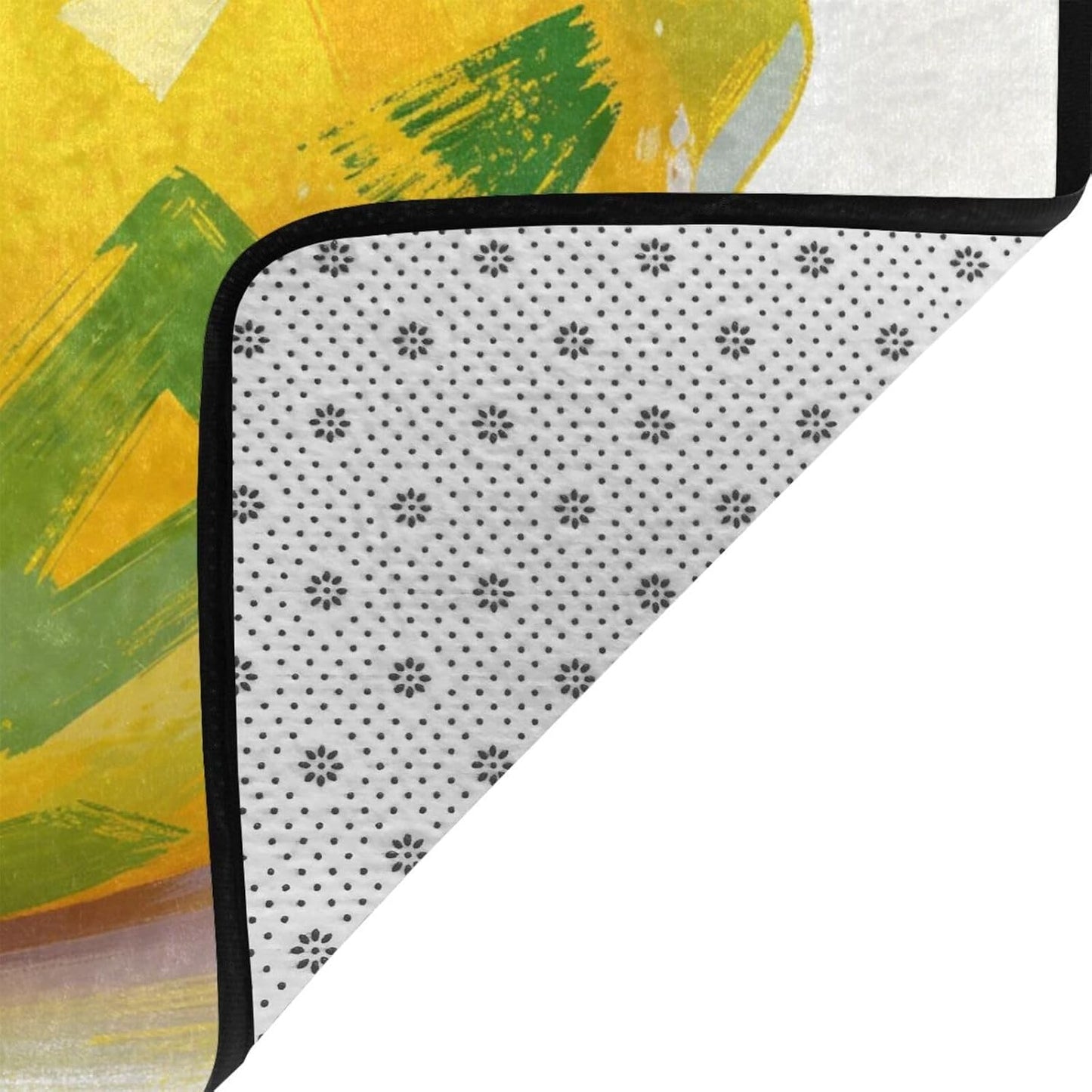 Area Rugs for Living Room 63X48 inch Non-Slip Doormat Low Profile Floor Mats Art Lemon Area Rug Entrance Mat Machine Washable Carpet for Bedroom Dining Room Office Home Decor