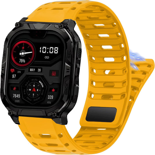 Compatible with CARBINOX Blaze Bands, New Sweat-Proof Sport Silicone, Breathable Unisex Strap Compatible with Carbinox Edge, Vortex, Blaze Round, Blaze S, Blaze Square, X-Ranger, Vesta Smart Watch