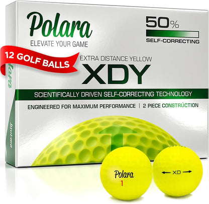 Self-Correcting Golf Balls – High-Performance Golf Balls with Soft Feel, Anti-Slice & Hook Correction, Exceeds USGA Limits, Dimple Design for Maximum Distance, Golf Accessories for Men & Women