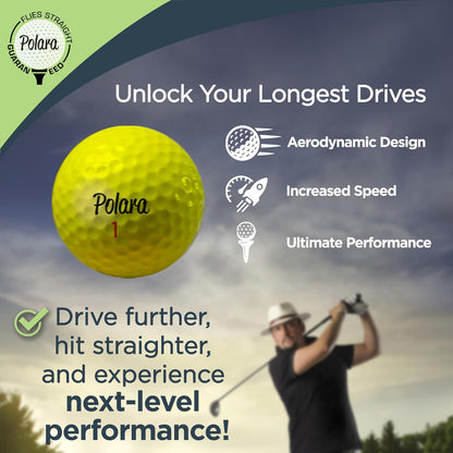 Self-Correcting Golf Balls – High-Performance Golf Balls with Soft Feel, Anti-Slice & Hook Correction, Exceeds USGA Limits, Dimple Design for Maximum Distance, Golf Accessories for Men & Women