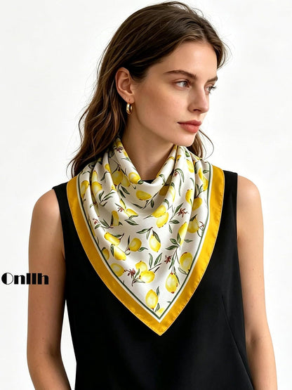 Silky Scarf for Women Lightweight Satin Bandanas Neck Hair Wrap For Sleeping Head Scarves 27.5"