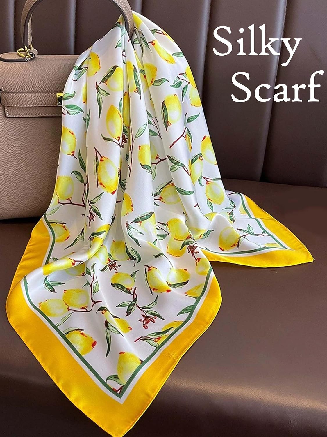 Silky Scarf for Women Lightweight Satin Bandanas Neck Hair Wrap For Sleeping Head Scarves 27.5"