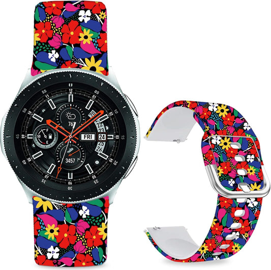 Cartoon Watch Bands Compatible with Samsung Galaxy Watch 46mm/ Galaxy Watch 3 45mm/Samsung Gear S3 Frontier/Classic Strap,Soft Silicone 22mm Replacement Wristband Sport Strap for Men Women.