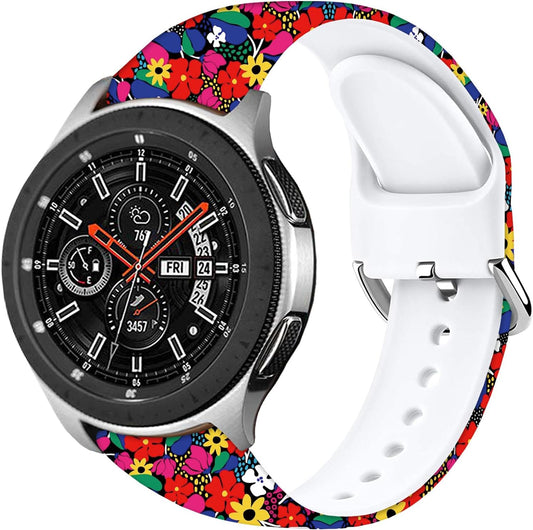 Cartoon Watch Bands Compatible with Samsung Galaxy Watch 46mm/ Galaxy Watch 3 45mm/Samsung Gear S3 Frontier/Classic Strap,Soft Silicone 22mm Replacement Wristband Sport Strap for Men Women.
