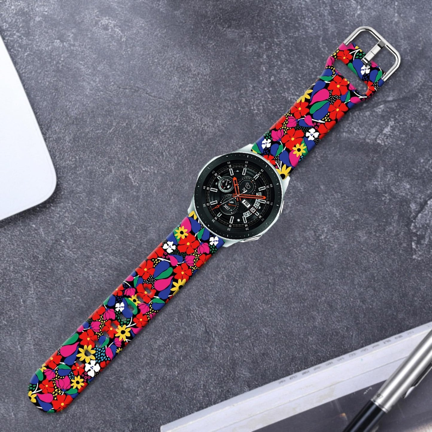 Cartoon Watch Bands Compatible with Samsung Galaxy Watch 46mm/ Galaxy Watch 3 45mm/Samsung Gear S3 Frontier/Classic Strap,Soft Silicone 22mm Replacement Wristband Sport Strap for Men Women.