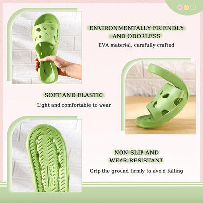 3 Pairs Shower Shoes Bulk Women Men Bathroom Shower Slippers Quick Drying Non Slip for Home Pool Beach Indoor