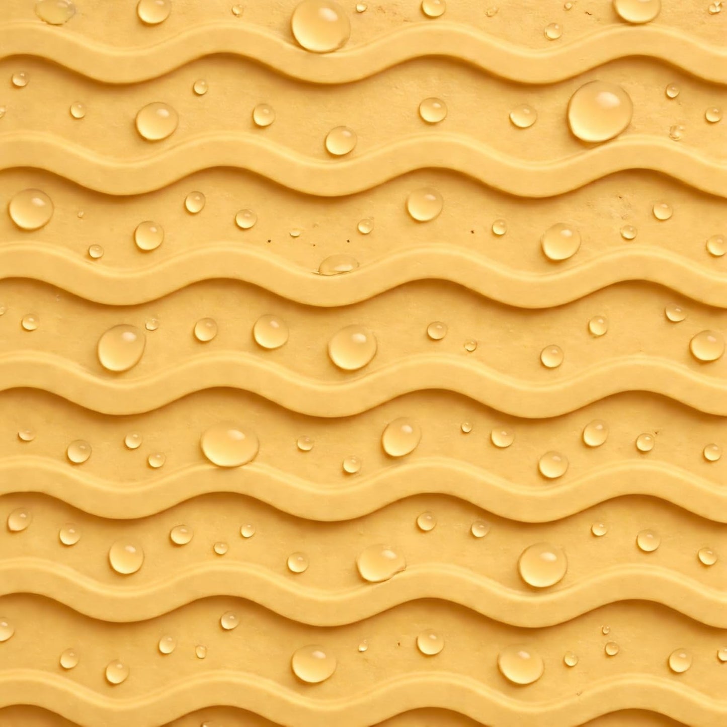 Silicone Drying Mat 16 × 12 – Non-Slip Sink Mat for Kitchen Counter, Heat-Resistant Food-Grade Dish Pad, Versatile Easy-Clean Multipurpose Drawer Liner (Yellow Tan, 16" x 12")